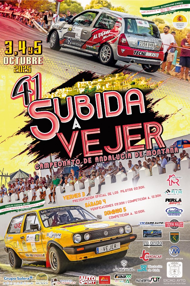 cuando es subida a vejer 2025 rally octubre