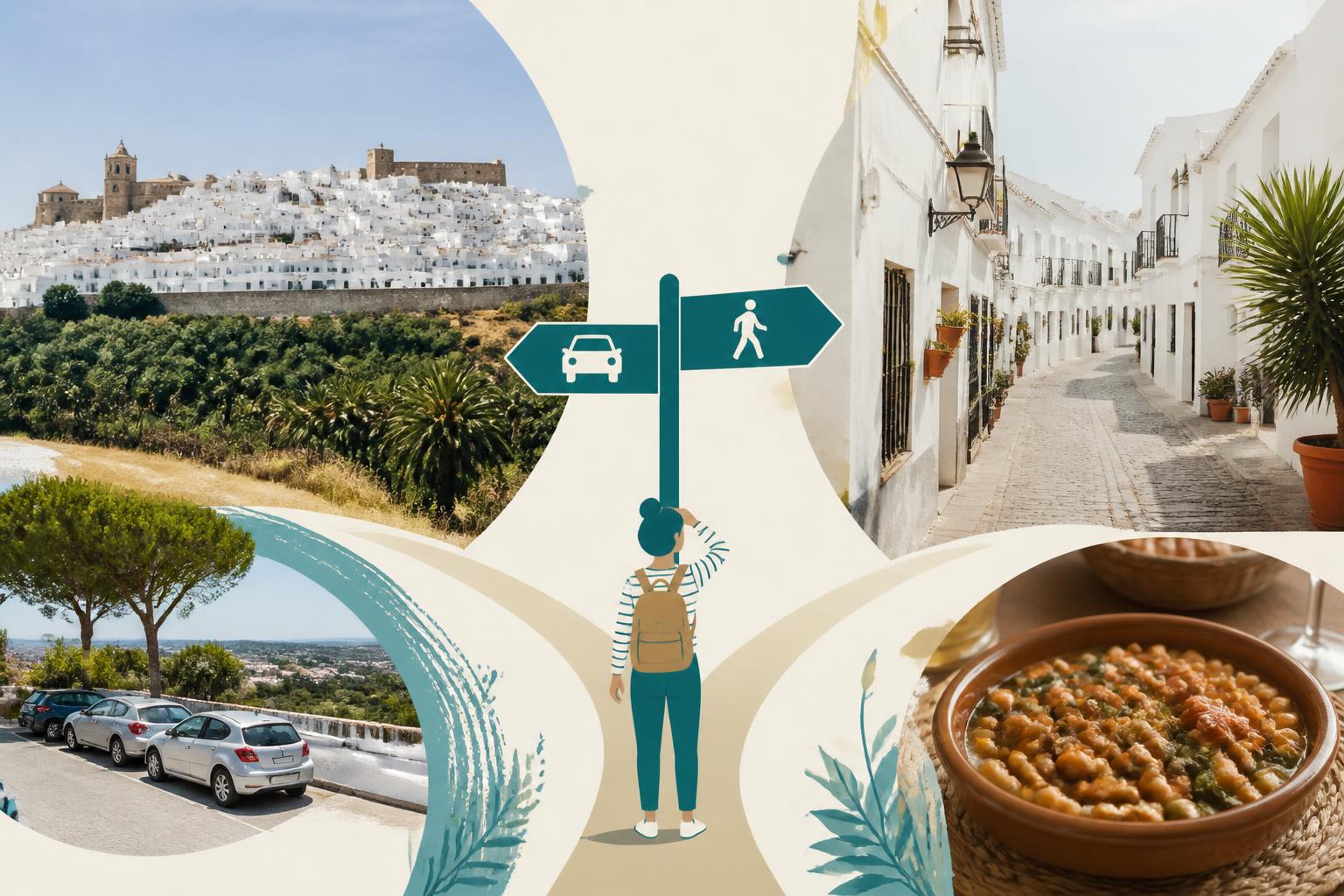 White streets of Vejer de la Frontera leading towards the historic quarter