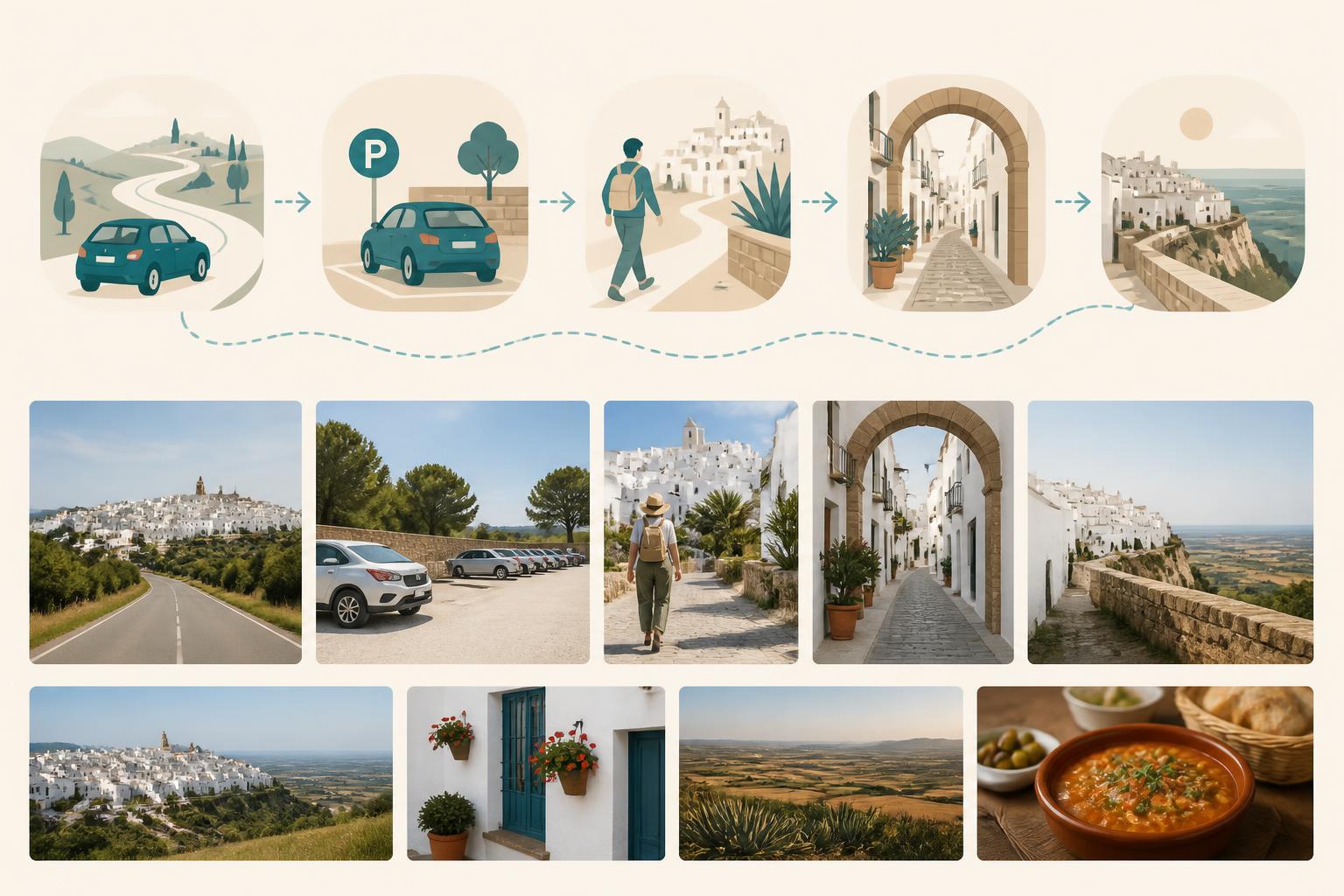 Pedestrian route through the white historic quarter of Vejer de la Frontera