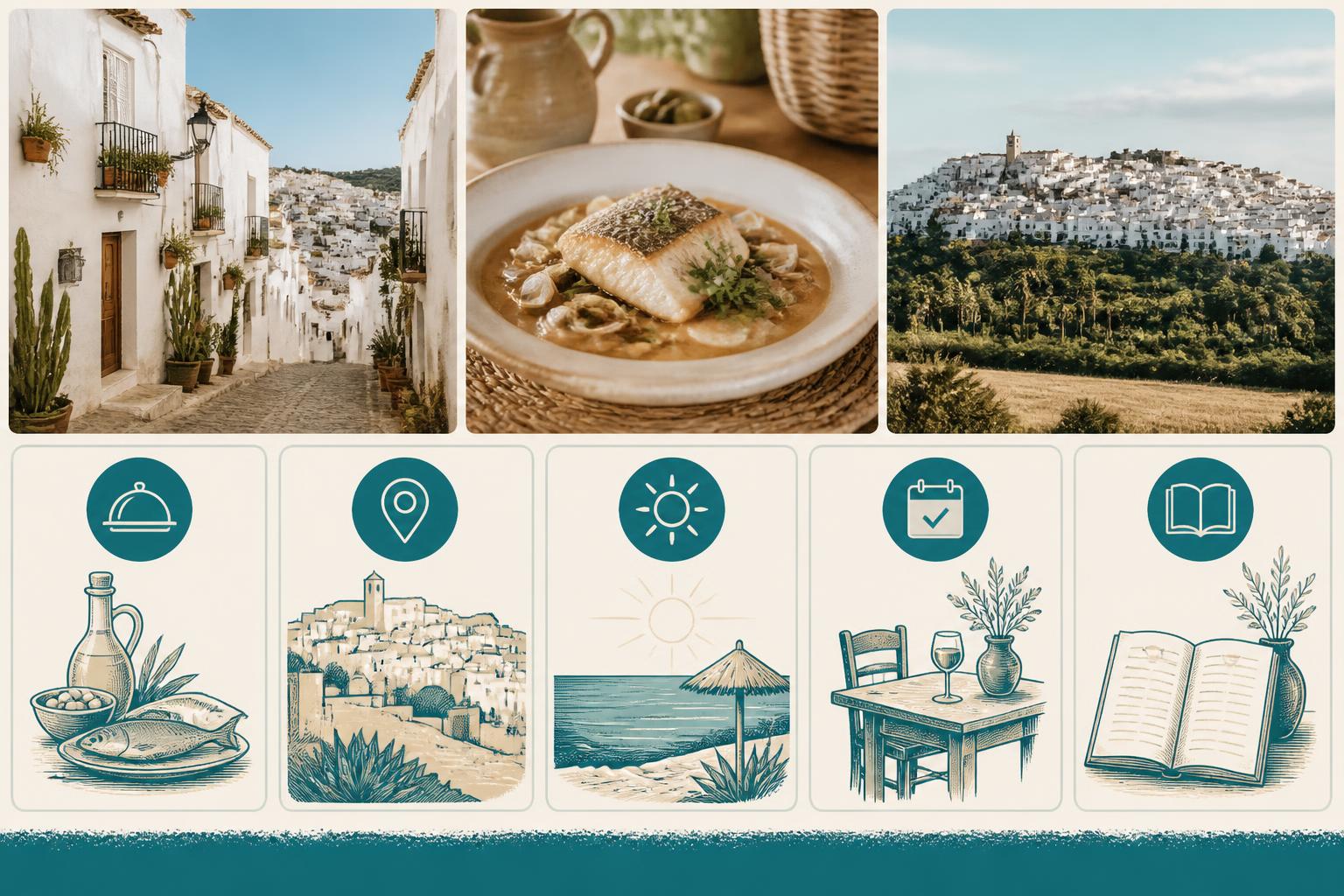 Seasonal planning concept for dining at La Castillería in Vejer de la Frontera